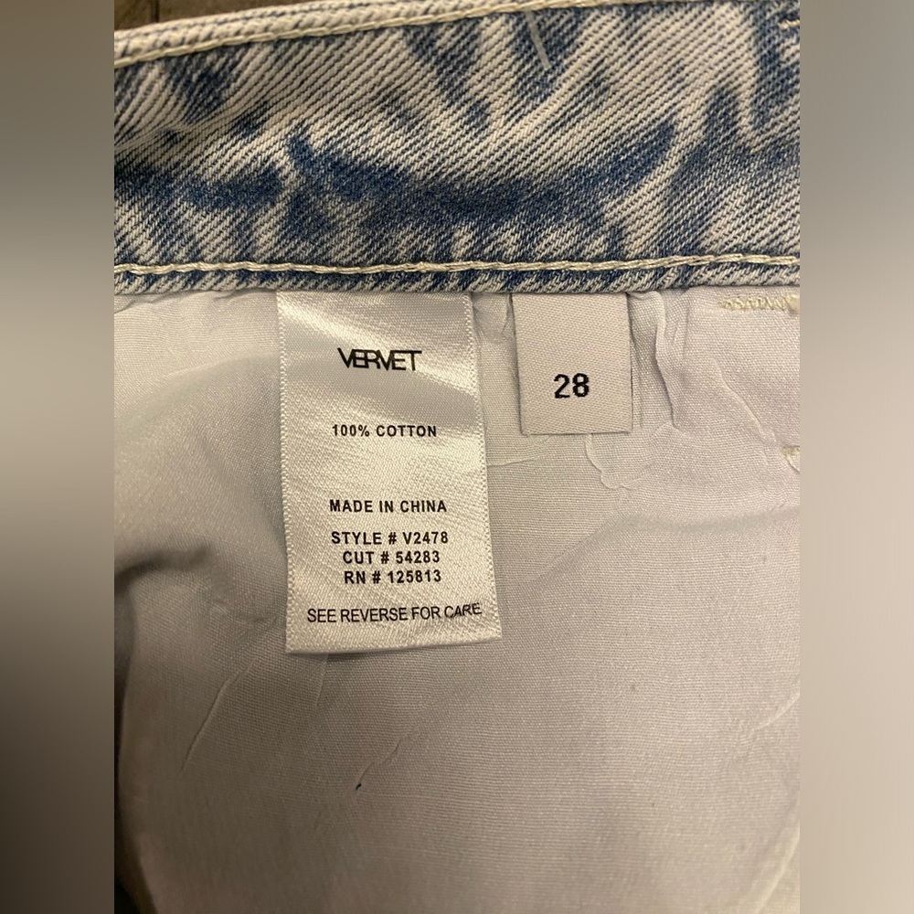 Vervet Leslie 90s vintage flare distressed bleached jeans - Picture 5 of 9